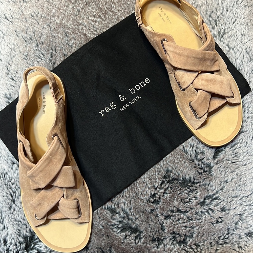 Nib Rag & Bone Elda Sandal In Macaroon Color Size… - image 1